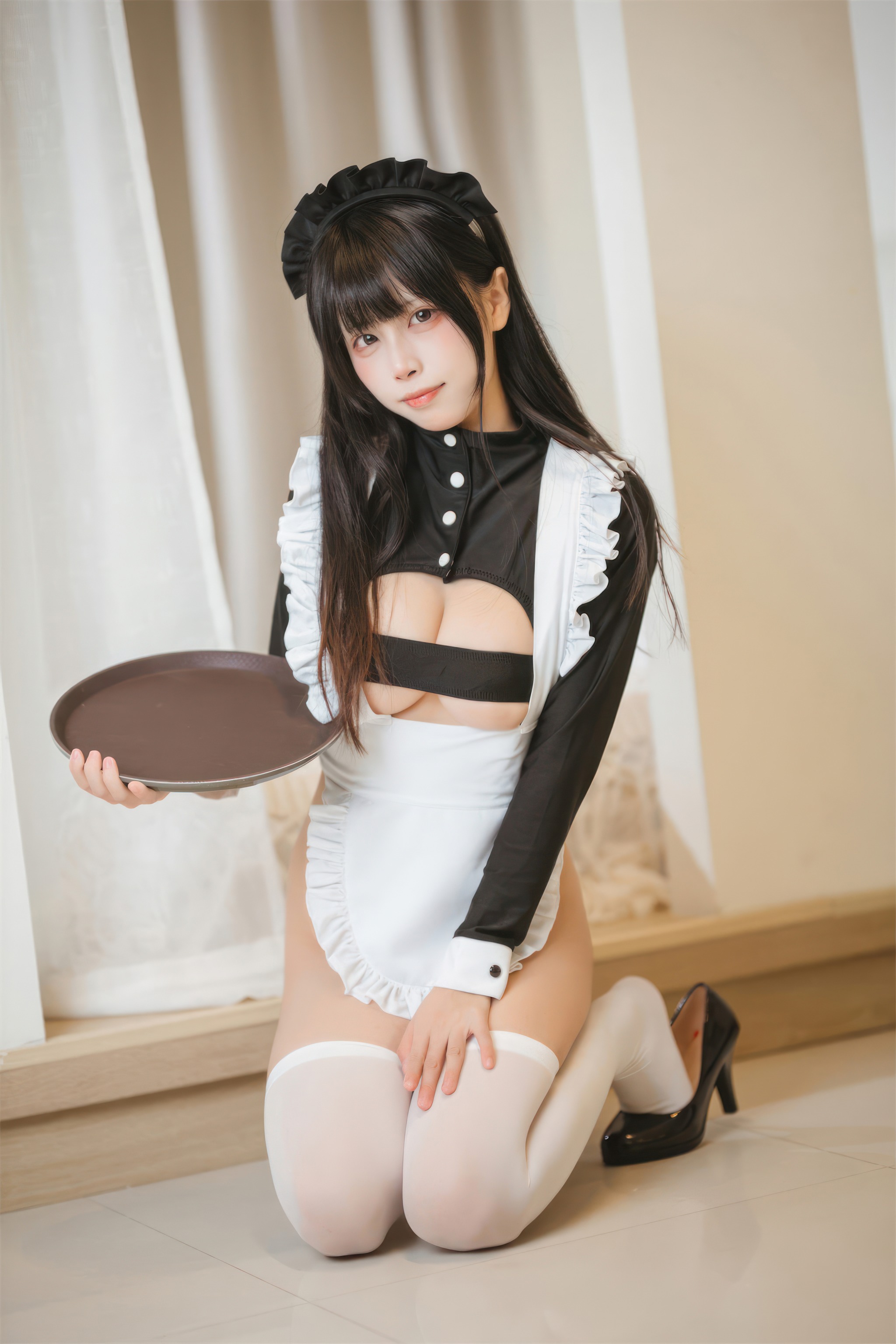 图片[1]-三無人型 – NO.011 高叉女仆[42P]-XikXak